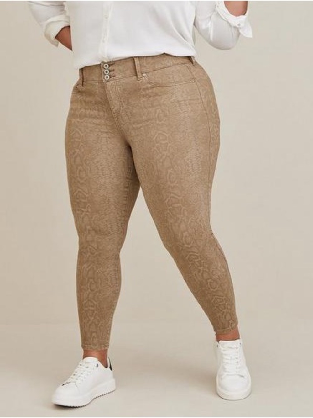 Torrid python snake print high rise skinny jegging jean